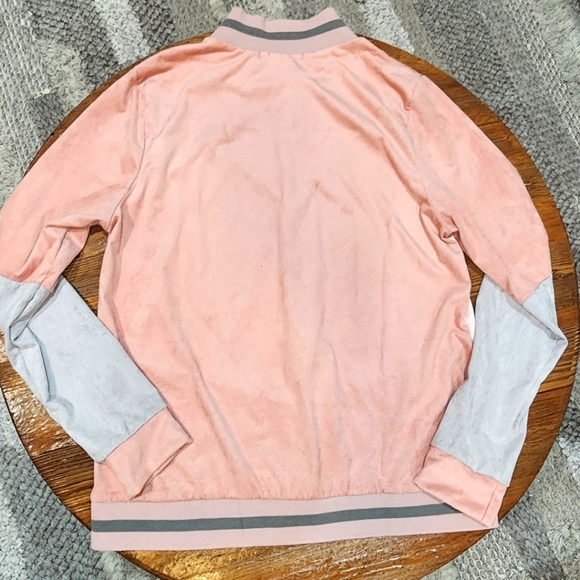 Colorblock Suede Jacket - Picture 3 of 5